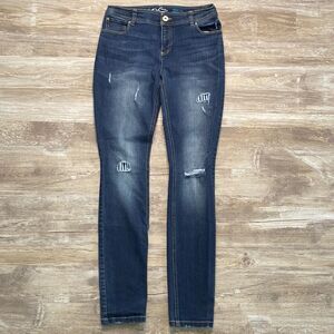 INC International Concepts Jeans Skinny Leg Regular Fit Stretch Womens Size 4